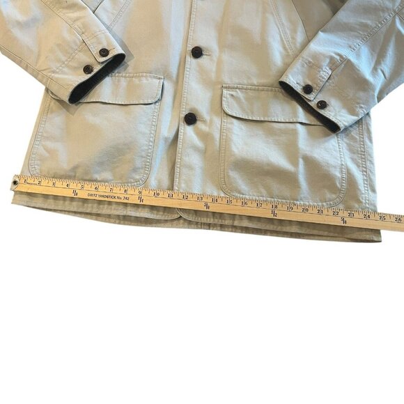 Vintage LL Bean Chore Jacket Mens Large Beige Lined Barn Field Coat Quality - Picture 7 of 11